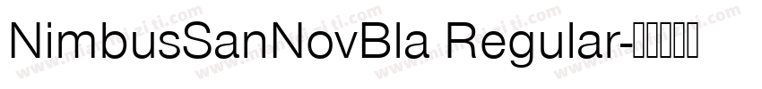 NimbusSanNovBla Regular字体转换